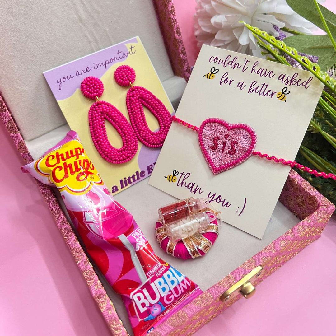Buy Handmade Beaded Chupa Chups Rakhi Hamper For Sisters Set of