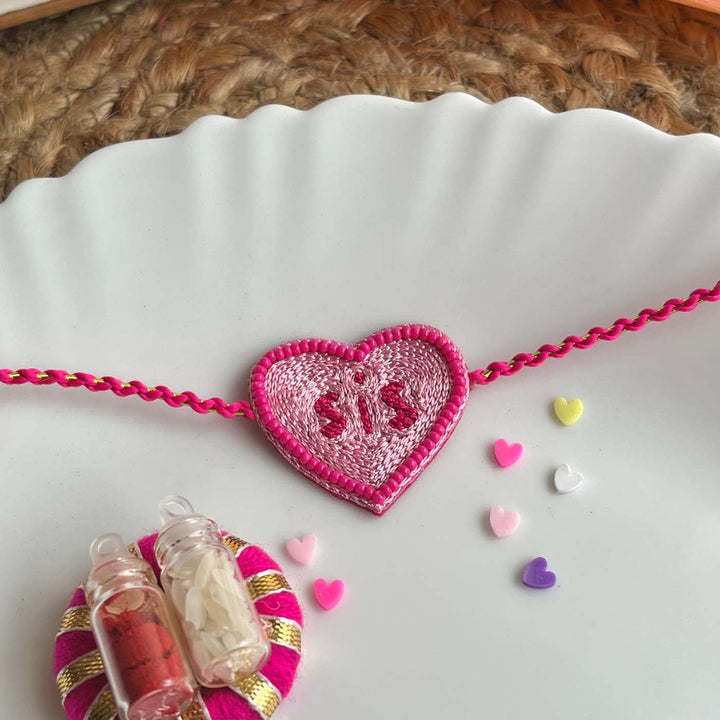 Handmade Beaded Chupa Chups Rakhi Hamper For Sisters Set Of 3 - Rakhi and Accessories Close-up