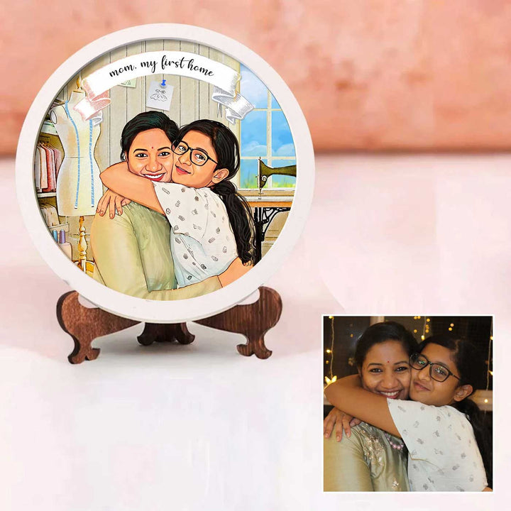 Photo Caricature Name Plate with Stand