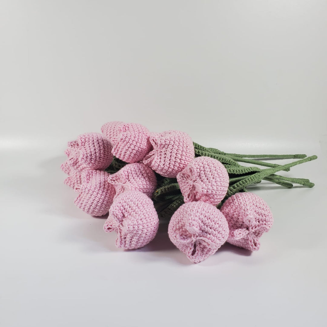 Handcrafted Crochet Tulip Flowers