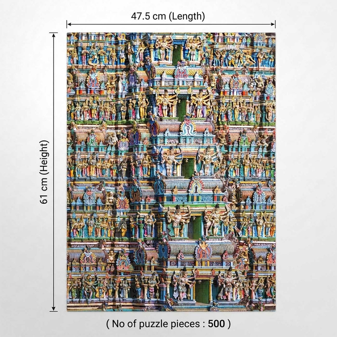 Gopura | The Pinnacle Art & Architecture Puzzle | 500 Pieces