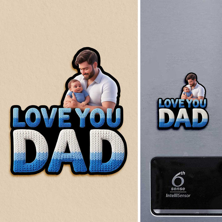Photo Personalized "Love You Dad" Acrylic Fridge Magnet