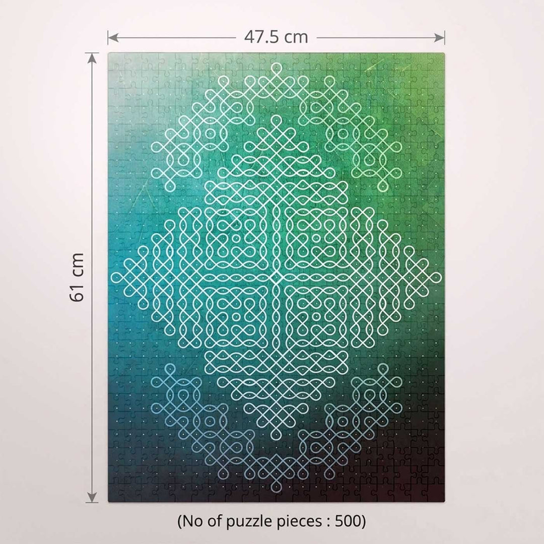 Kolam | The Interlace Art & Architecture Puzzle | 500 Pieces