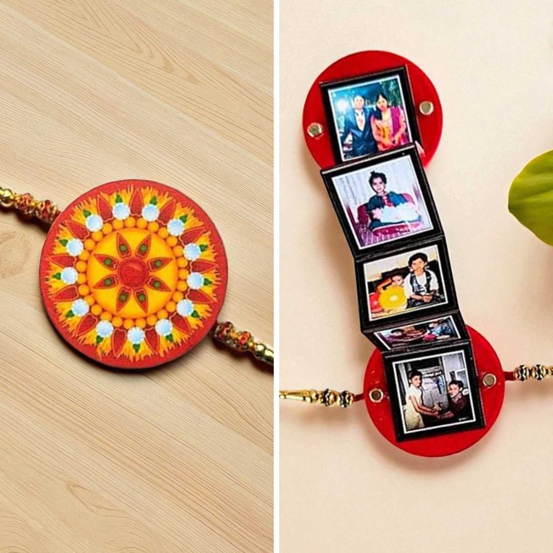 Photo Personalized Printed Unique Pop Up Acrylic Rakhi