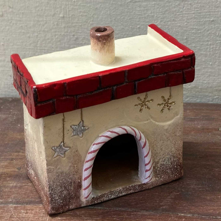 Handmade Christmas Chimney Incense Cone Holder