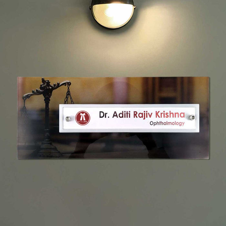 Personalized Printed Acrylic Name Plate For Lawyers