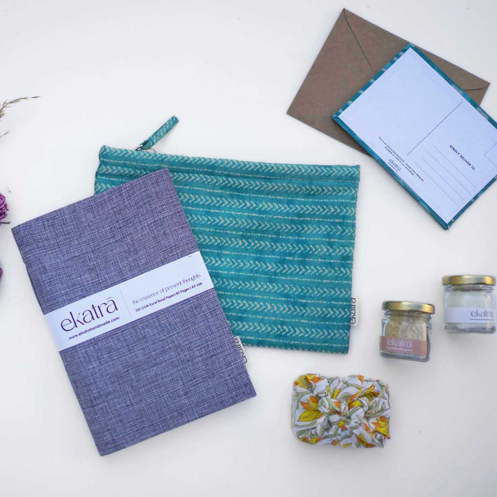 Sustainable Grey Solid Wellness Hamper