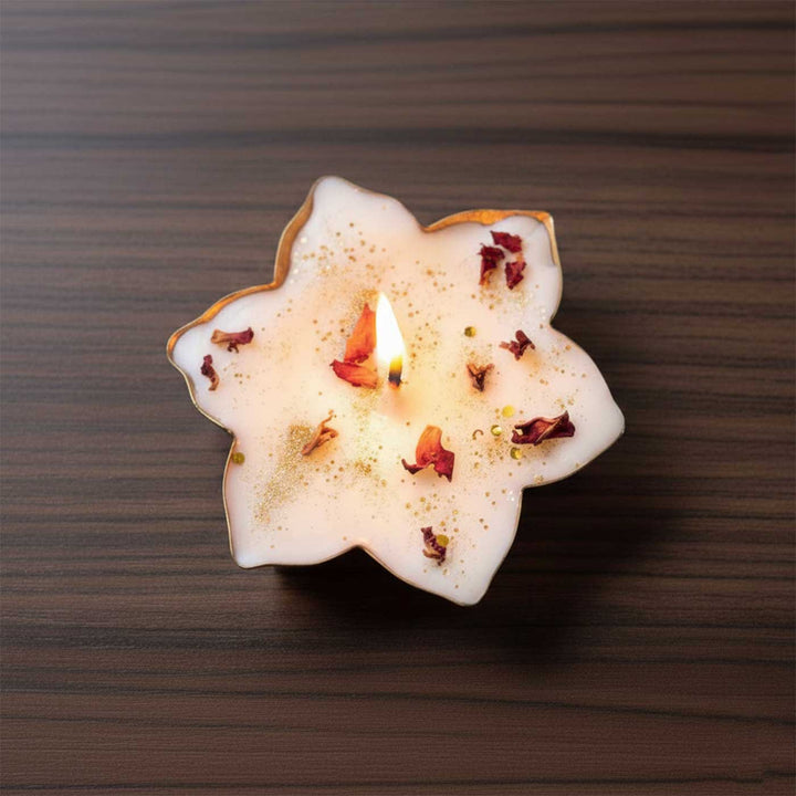 Handmade Star Shaped Soy Wax Scented Urli Candle