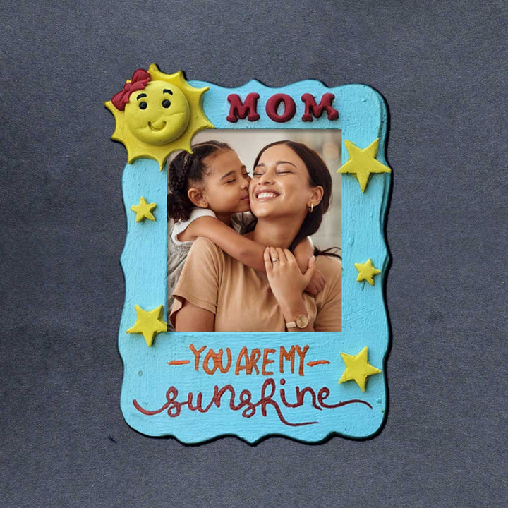 Handcrafted "You Are My Sunshine" MDF & Cold Porcelain Clay Fridge Magnet