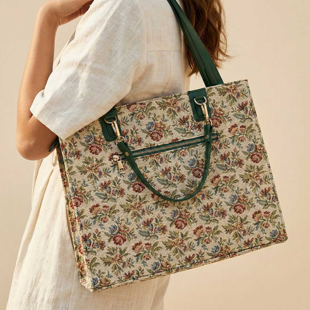 Ranibagh Jacquard Everyday Tote Bag