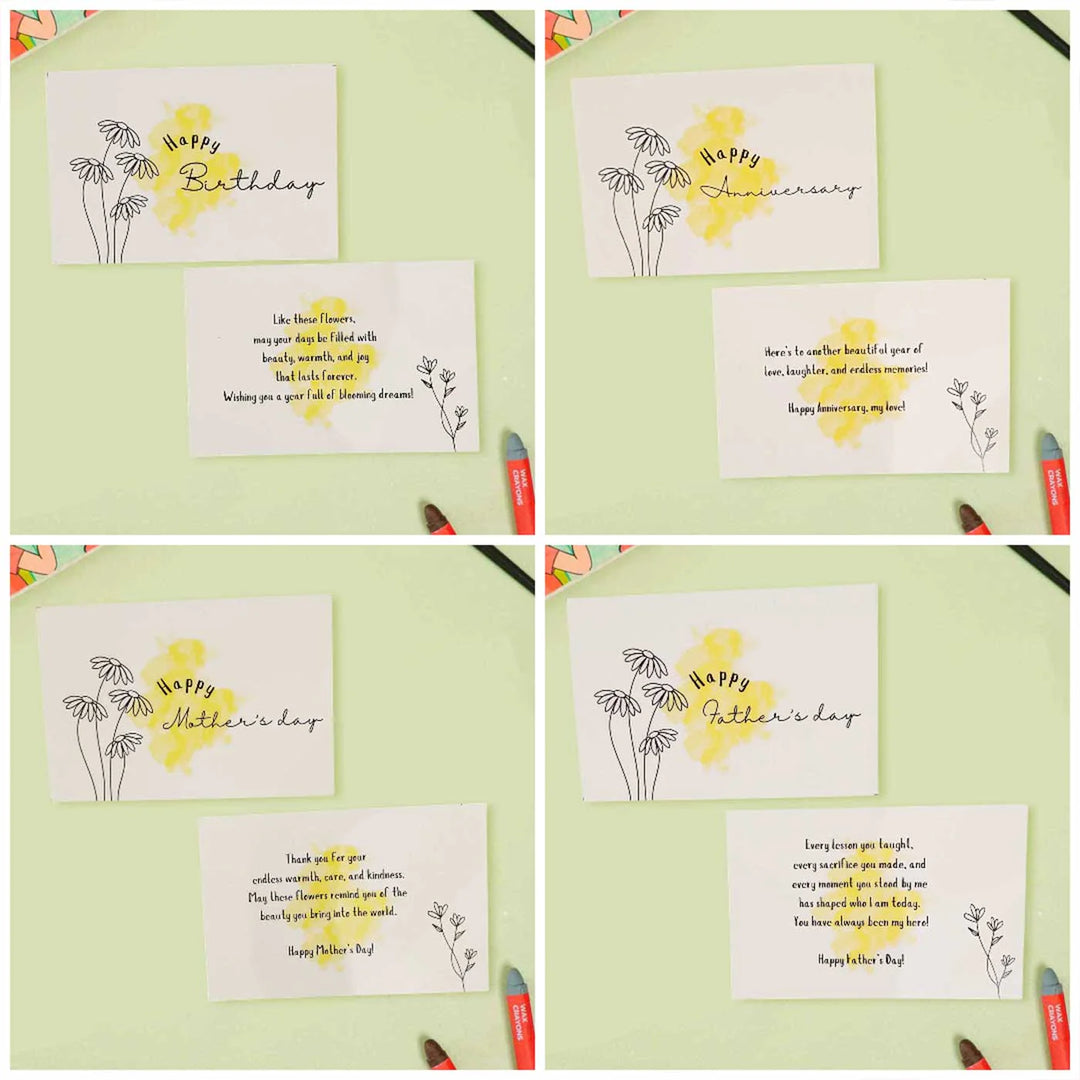 Handmade Crochet 3D Red Rose Greeting Card