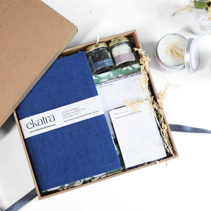 Eco-friendly Handmade Blue Solid Gratitude Hamper