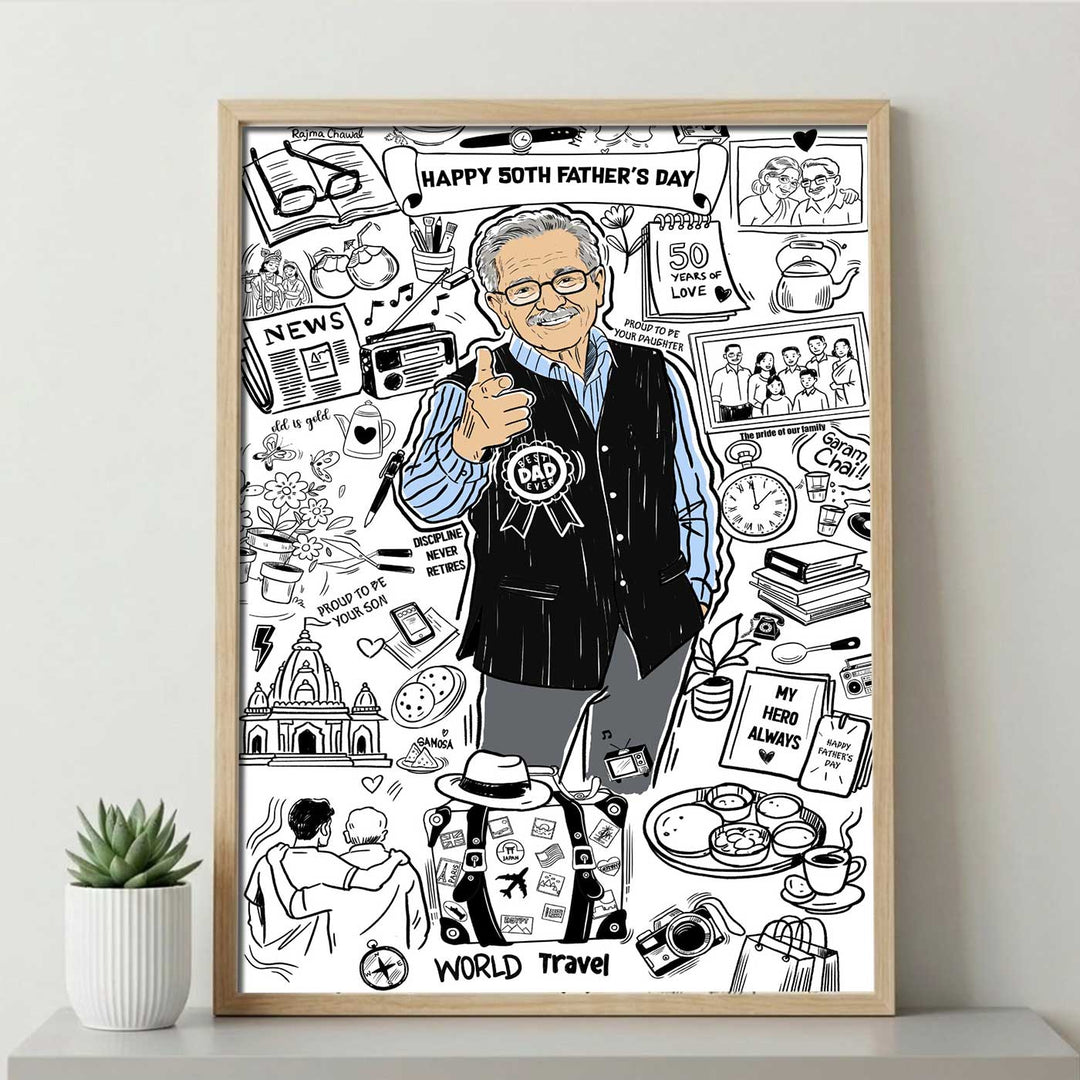 Personalized Doodle Portrait Frame