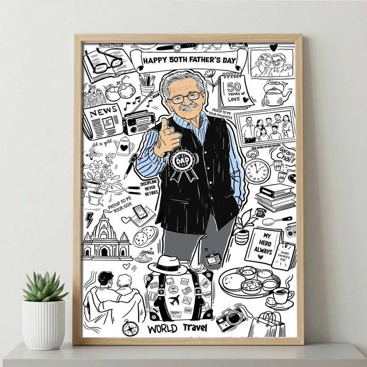 Personalized Doodle Portrait Frame