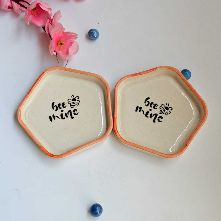 Handmade "Bee Mine" Ceramic Plate