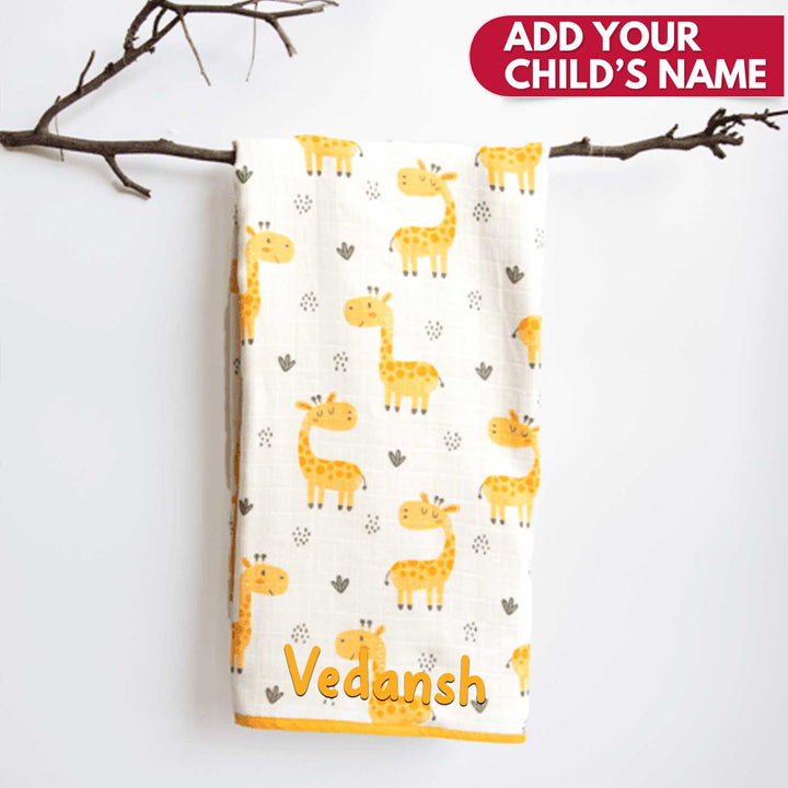 Personalized Reversible Unicorn Kids Dohar | 0-4 Years