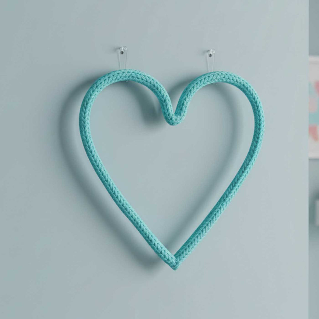 Handmade Knitted Wire Heart Hanging