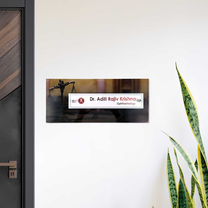 Personalized Printed Acrylic Name Plate For Lawyers