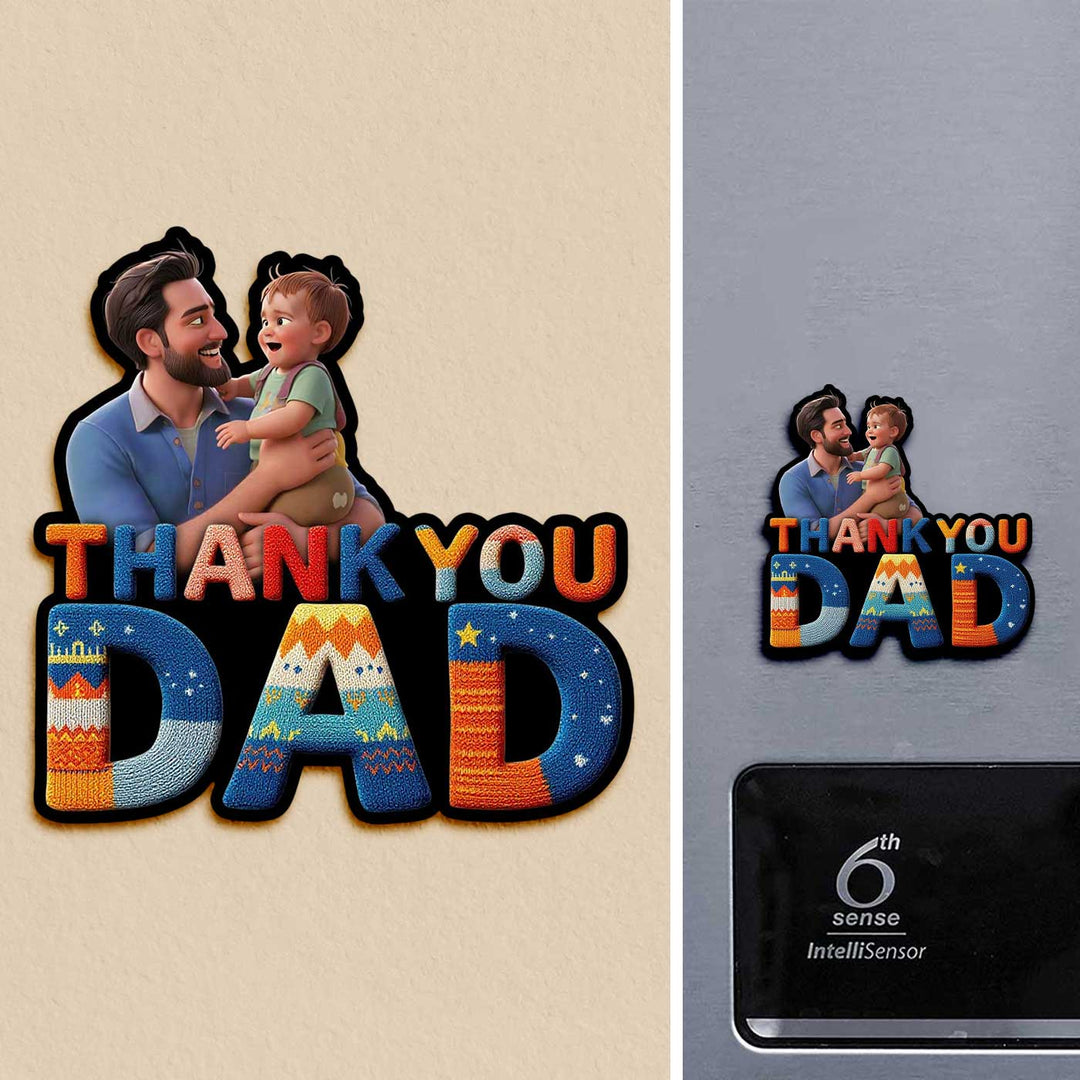 Photo Personalized "Thank You Dad" Acrylic Fridge Magnet