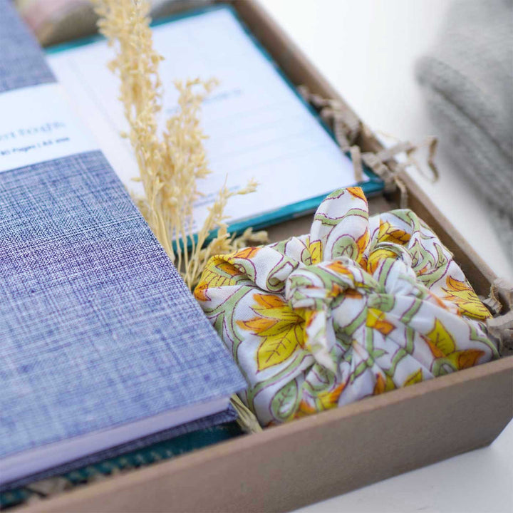 Sustainable Grey Solid Wellness Hamper