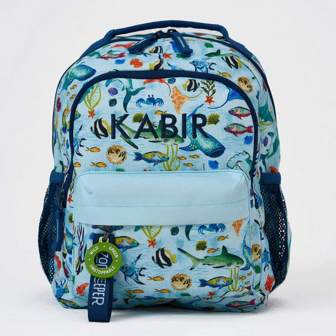 Emerald Cove Theme Water-Resistant Kids Everyday Backpack