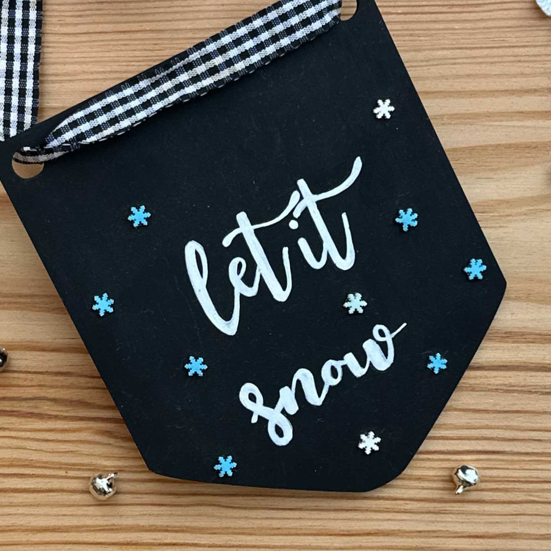 Personalized Hand-Painted MDF Frosty Charm Ornament