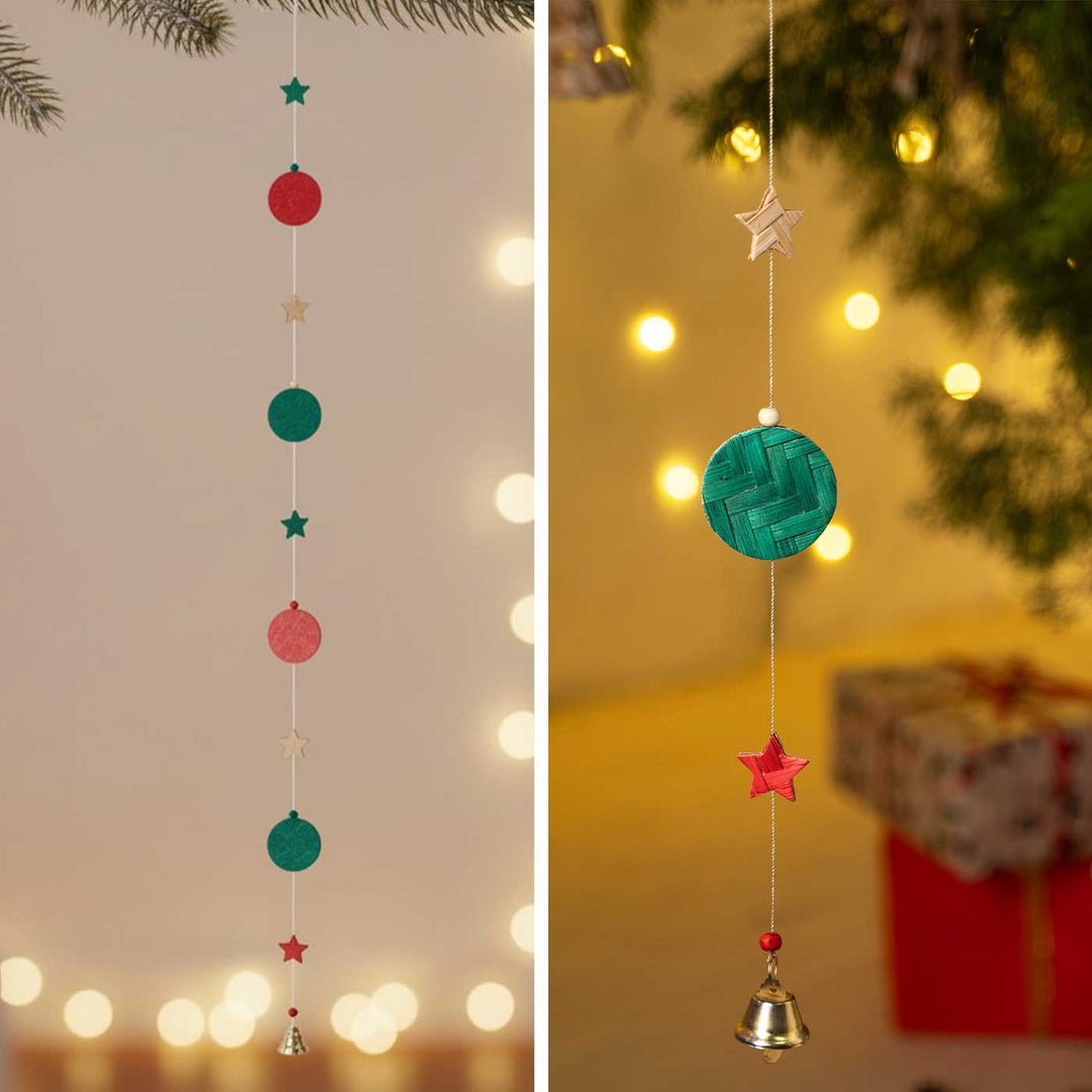 45 Inch | Handmade Bamboo Starmoon Decorative Hanging