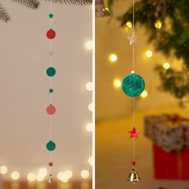 45 Inch | Handmade Bamboo Starmoon Decorative Hanging