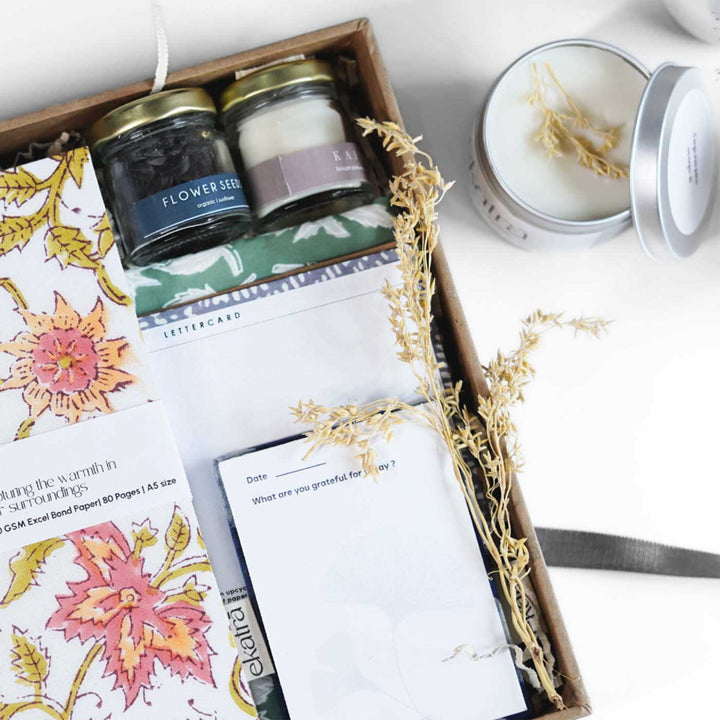 Eco-friendly Handmade Pink Floral Gratitude Hamper