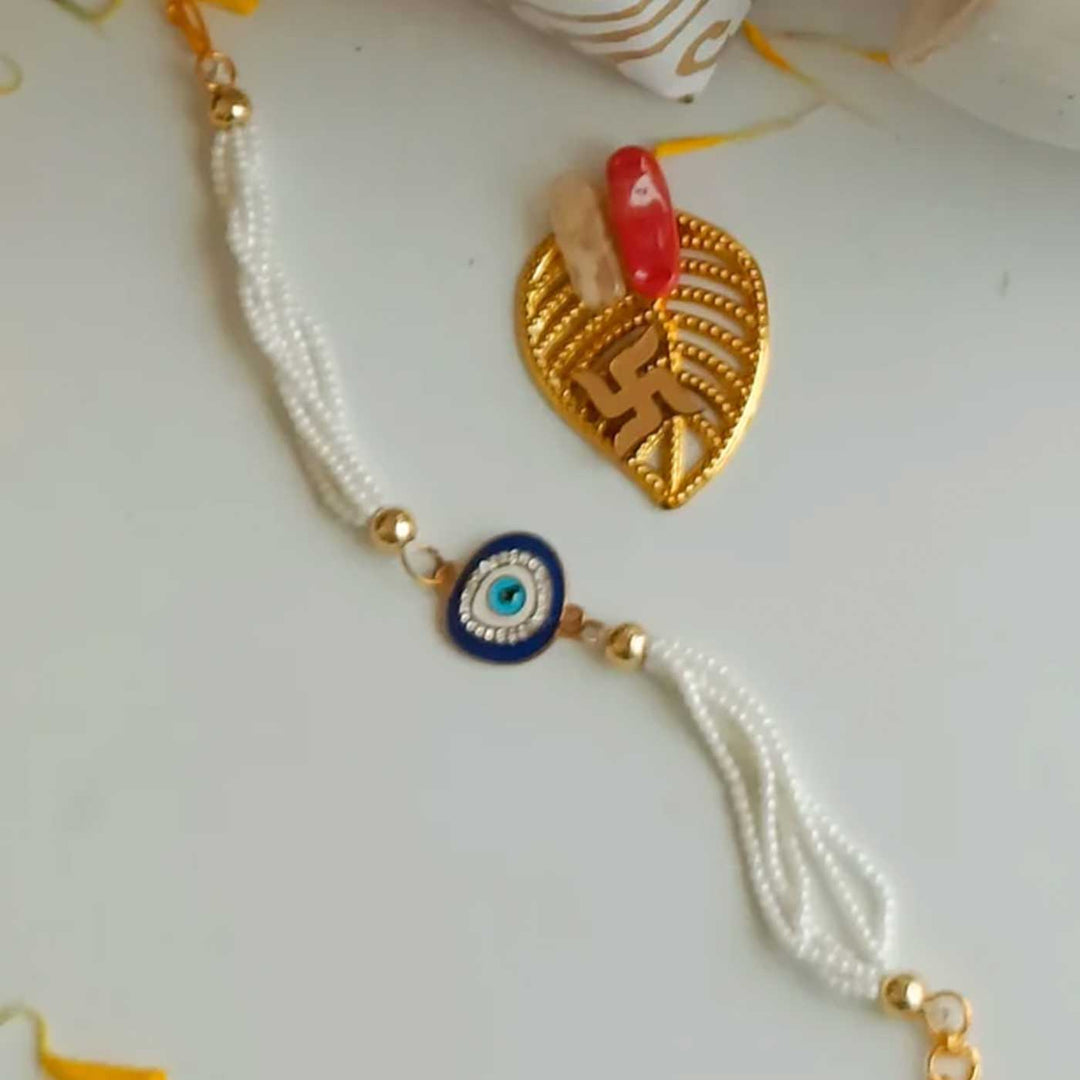 Handmade "Best Crazy Sister" Rakhi Gift Hamper | 1 Mug, 1 Rakhi, Roli Chawal & Gift Box