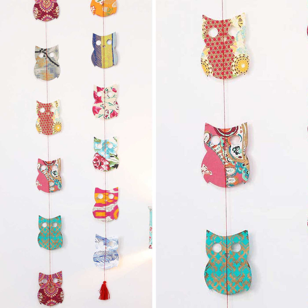 Handmade Owl Design Paper Hanging