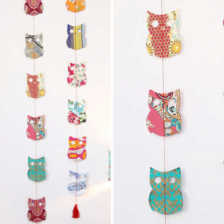 Handmade Owl Design Paper Hanging