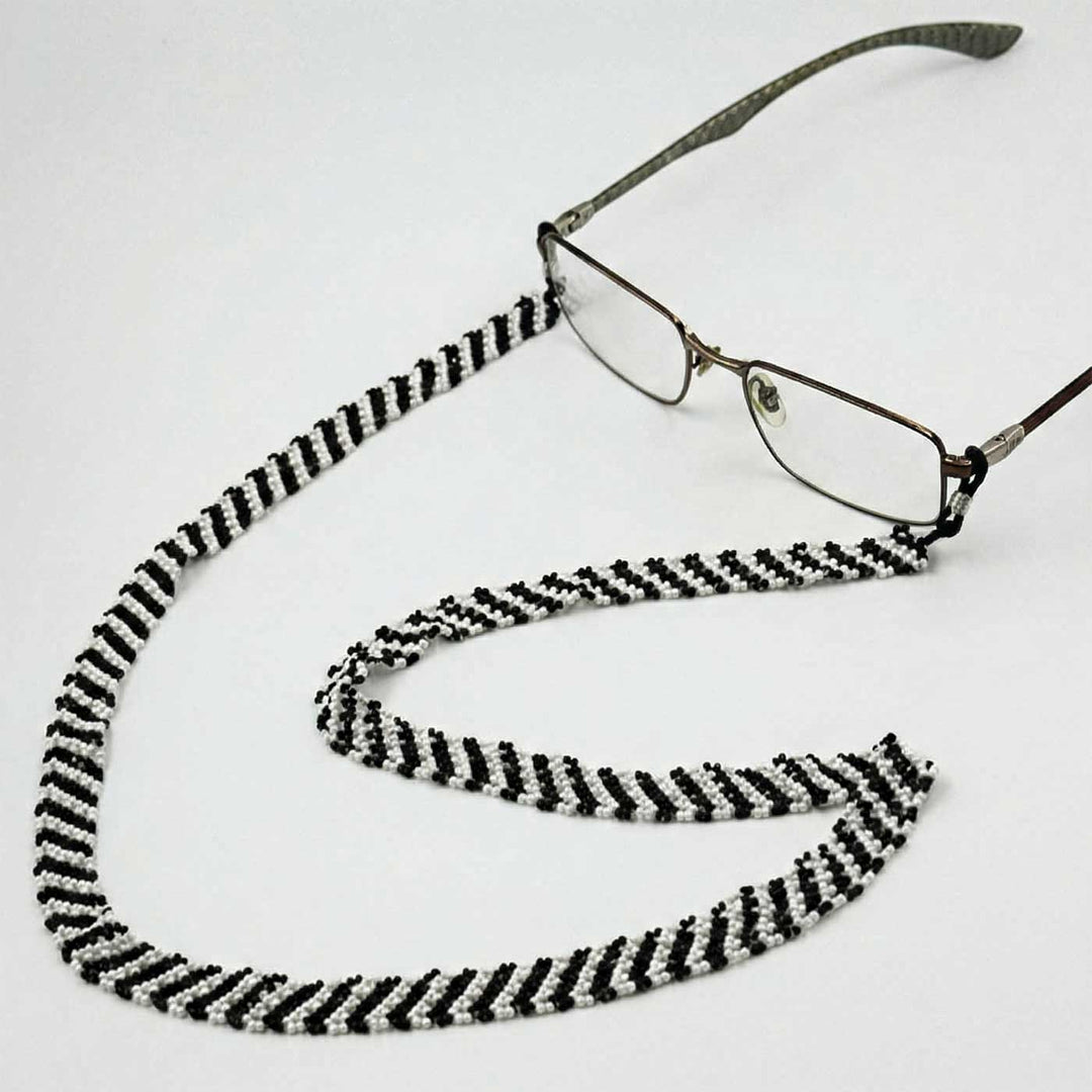 Handmade Beaded Chandani Lehariya Spectacle / Eye Glass Chain