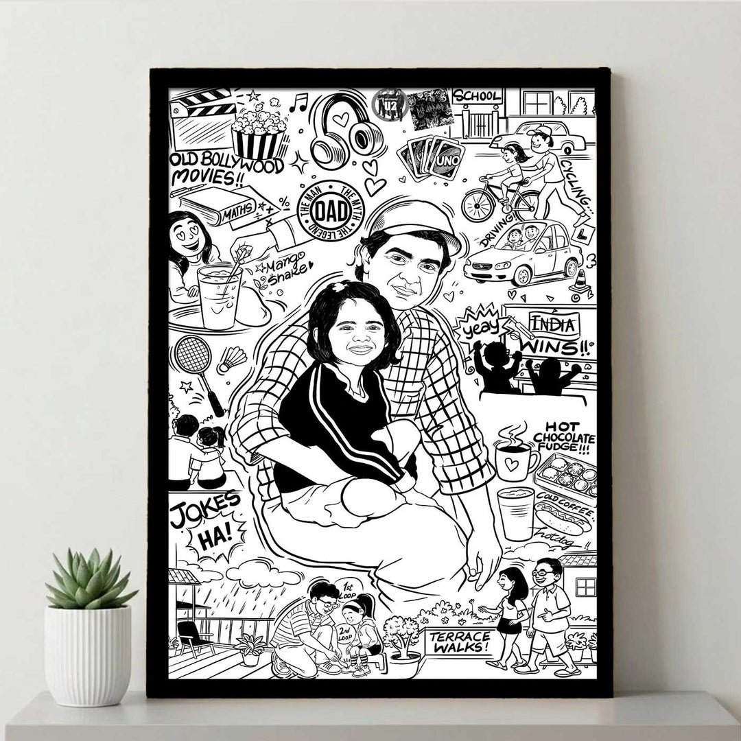 Personalized Doodle Portrait Frame