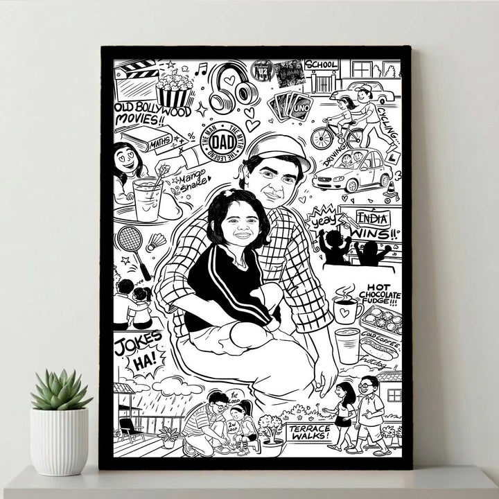 Personalized Doodle Portrait Frame