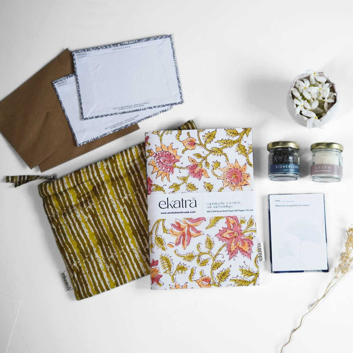 Eco-friendly Handmade Pink Floral Gratitude Hamper