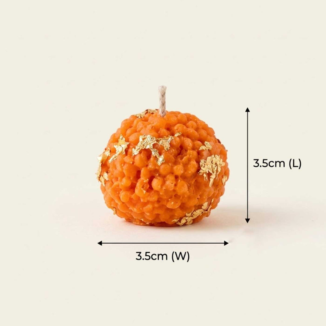 4 pc | Handmade Ladoo Mithai Vanilla Scented Soy Wax Candle