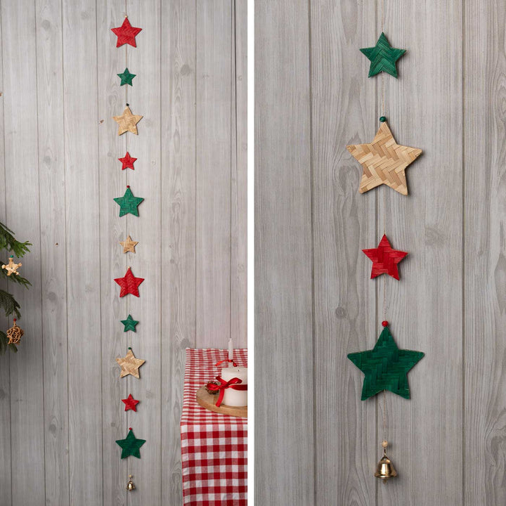 45 Inch | Handmade Bamboo Little Star Decorative Hanging