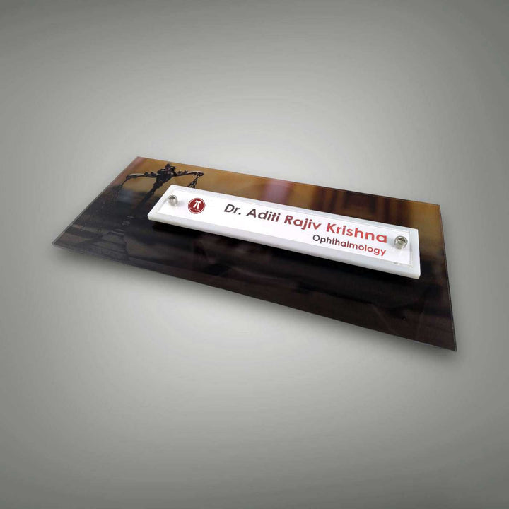 Personalized Printed Acrylic Name Plate For Lawyers
