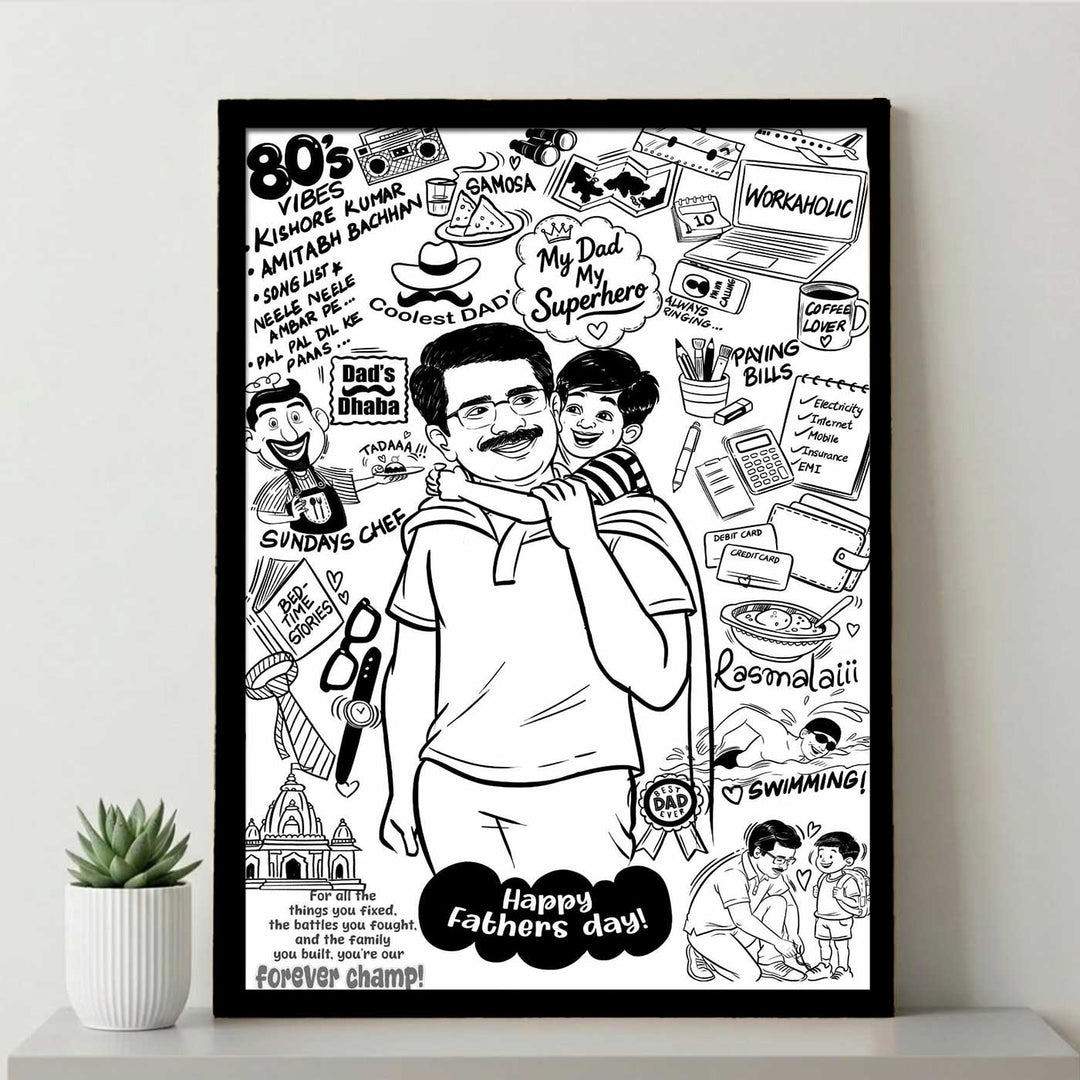 Personalized Doodle Portrait Frame