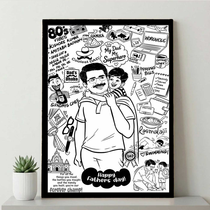 Personalized Doodle Portrait Frame