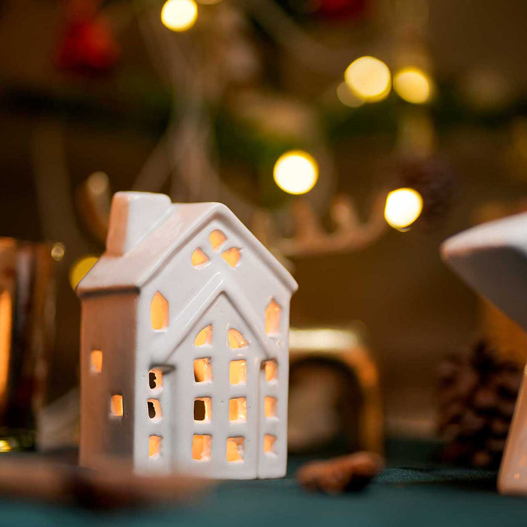 Nordic House Ceramic Tealight Holders For Christmas Decoration