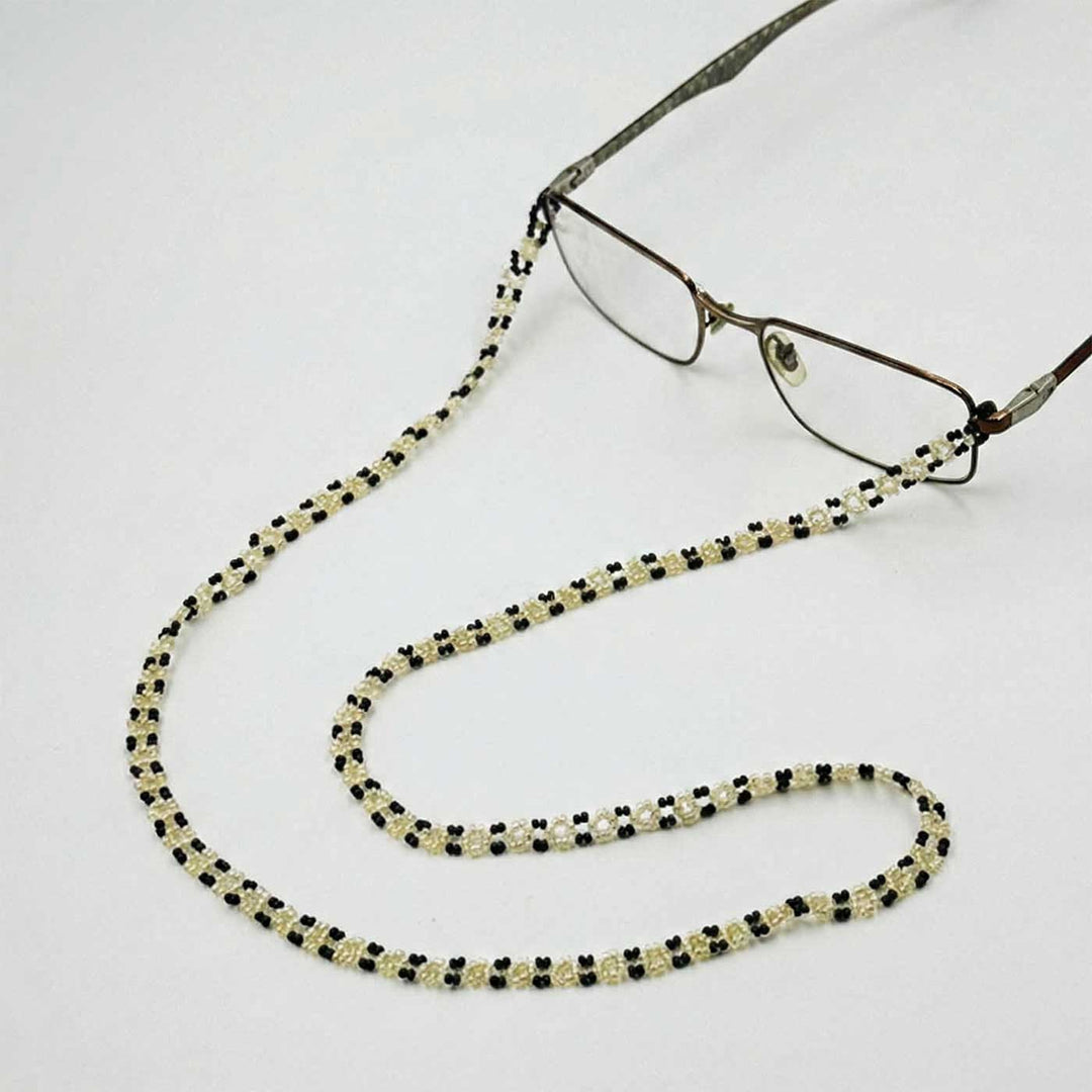Handmade Beaded Green Flower Patti Spectacle / Eye Glass Chain