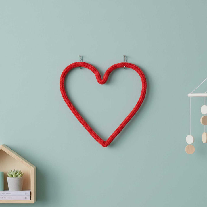 Handmade Knitted Wire Heart Hanging