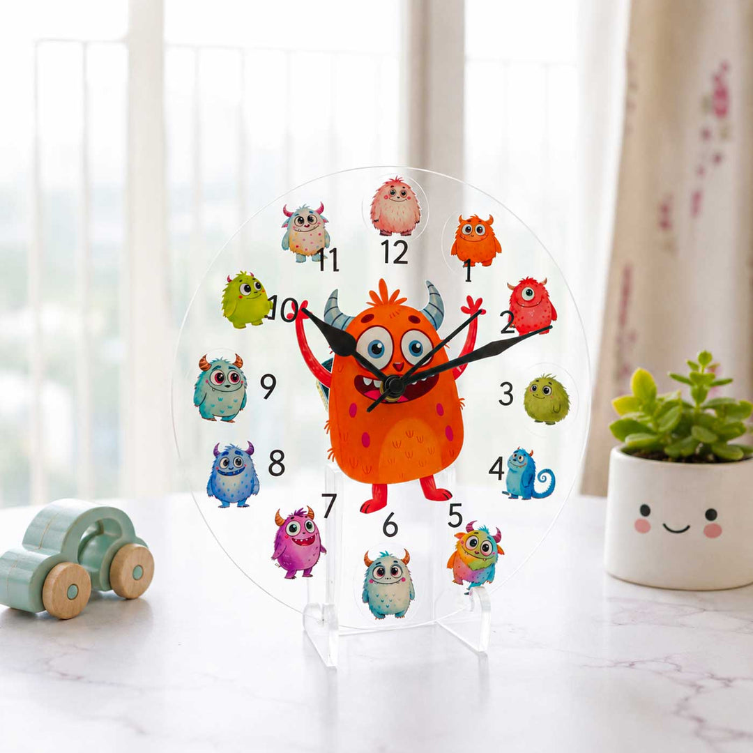 Adorable Acrylic Theme Wall Clock For Kids Room Decor