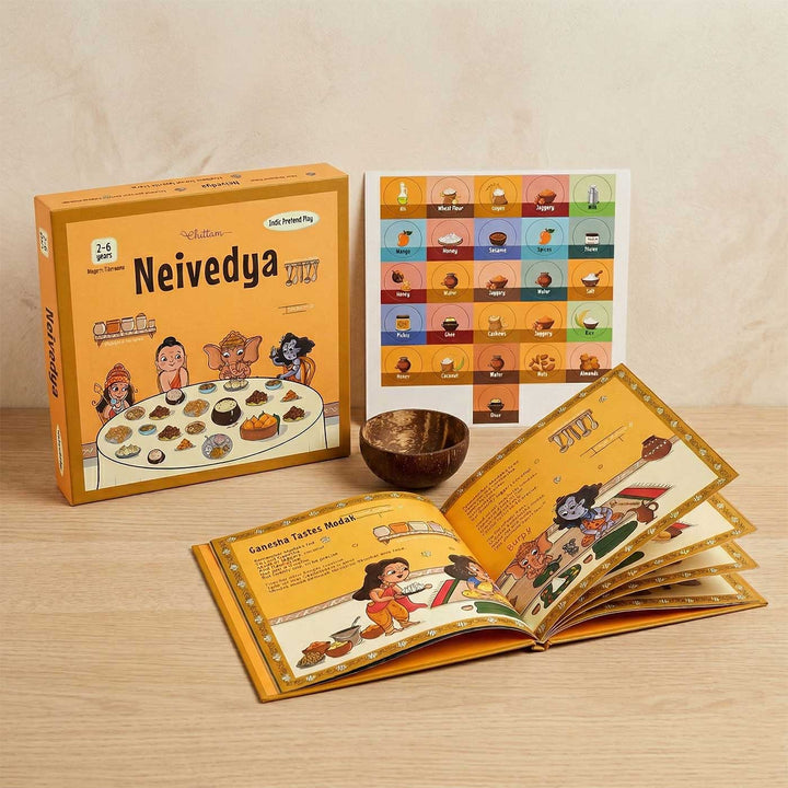 Neivedya | Indic Pretend Play Kit for Kids | Culture & Learning | 2–6 Years
