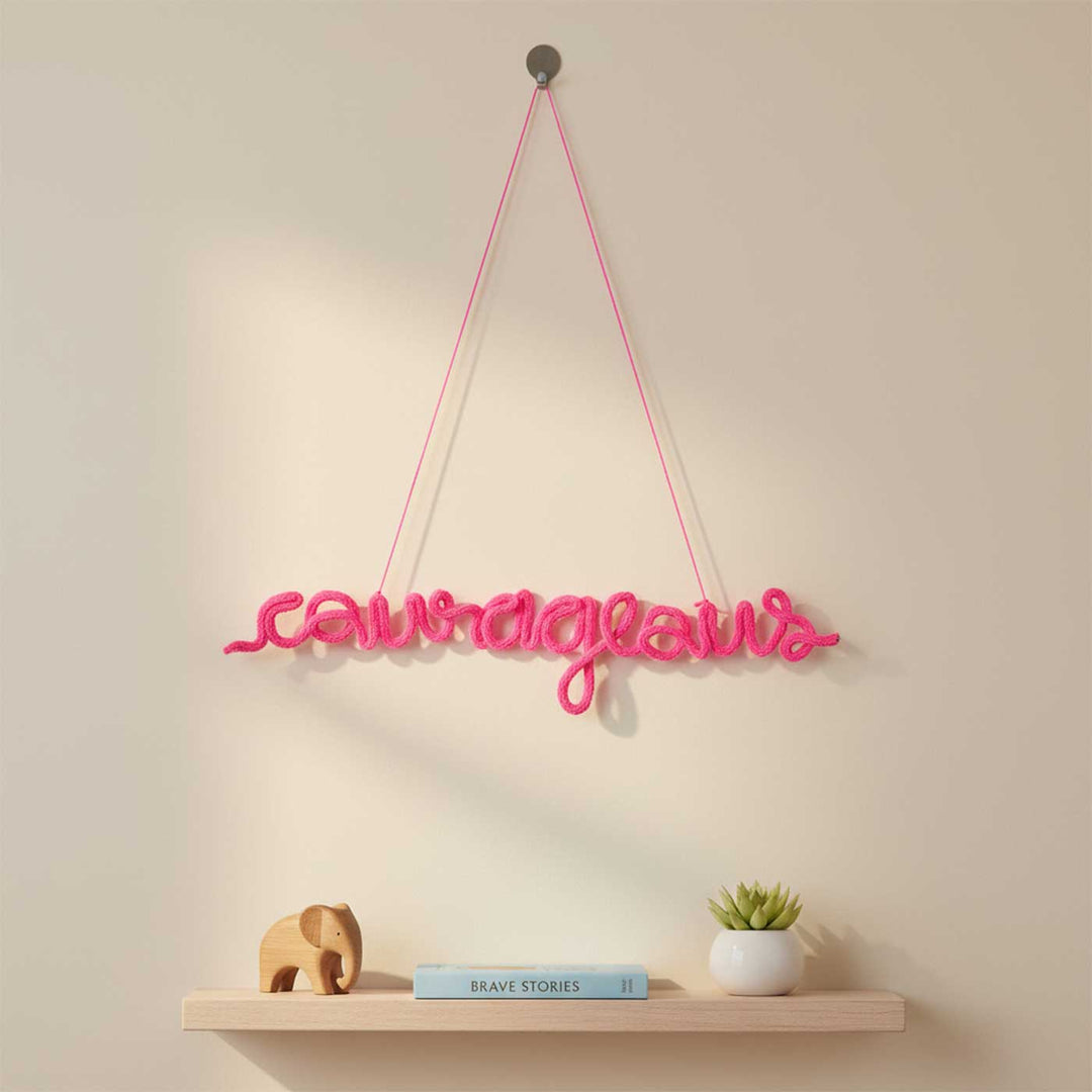 Personalized Knitted Wire Kids Name Plate