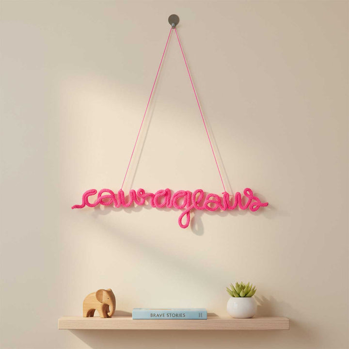 Personalized Knitted Wire Kids Name Plate