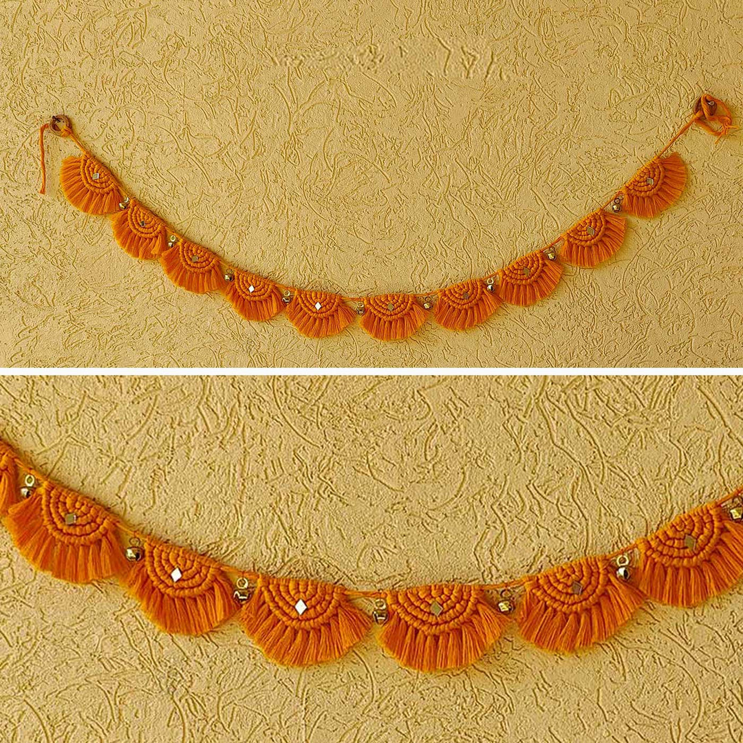 Handmade Macrame Sanskrit Design Cotton Toran