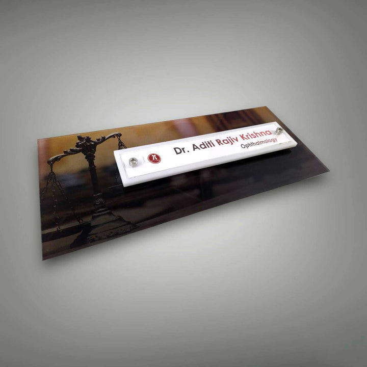 Personalized Printed Acrylic Name Plate For Lawyers